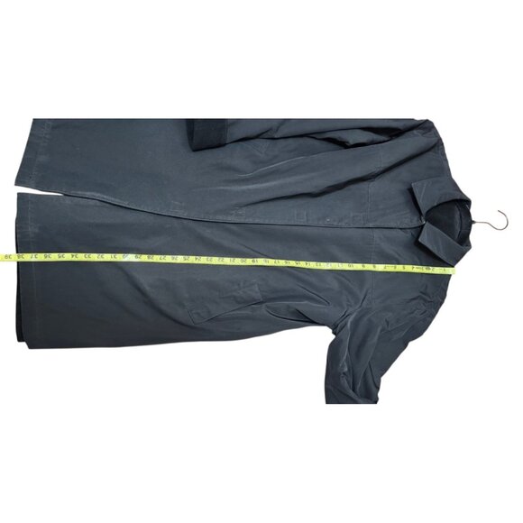 GALLERY Reversible Women's Coat Wool Side & Nylon Side Knee-Length Classic Black - Picture 10 of 13